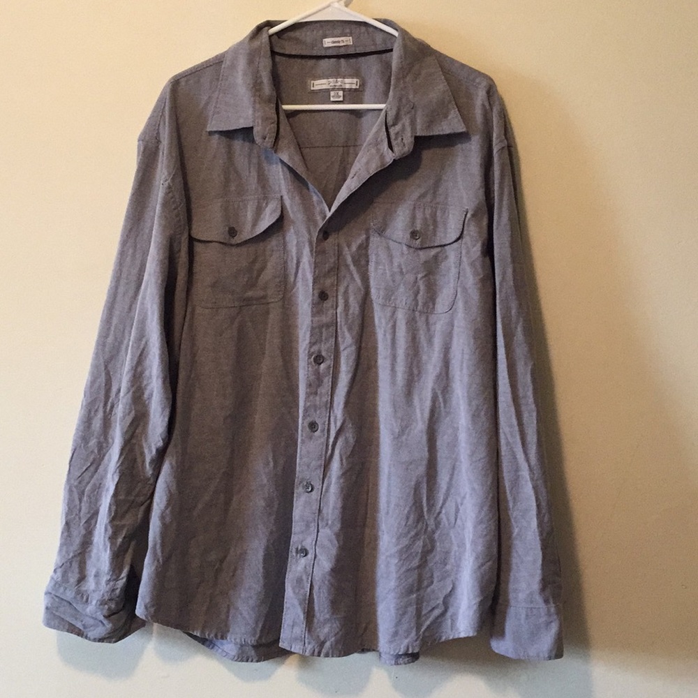 Grey button up - Picture 1 of 5